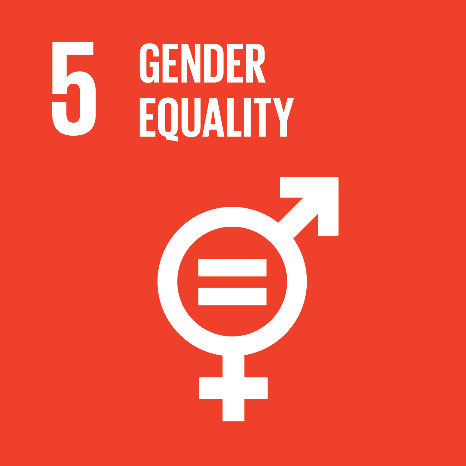 symbol for SDGs 5 – Gender Equality and SDG 11